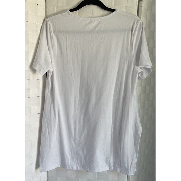 Ekouaer Women’s Maternity Shirt Short Sleeve Top Blouse Split Side Size Medium - Picture 4 of 4